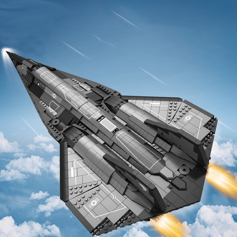 SR-Reconnaissance Aircraft - Building Blocks Set | Power Brickz