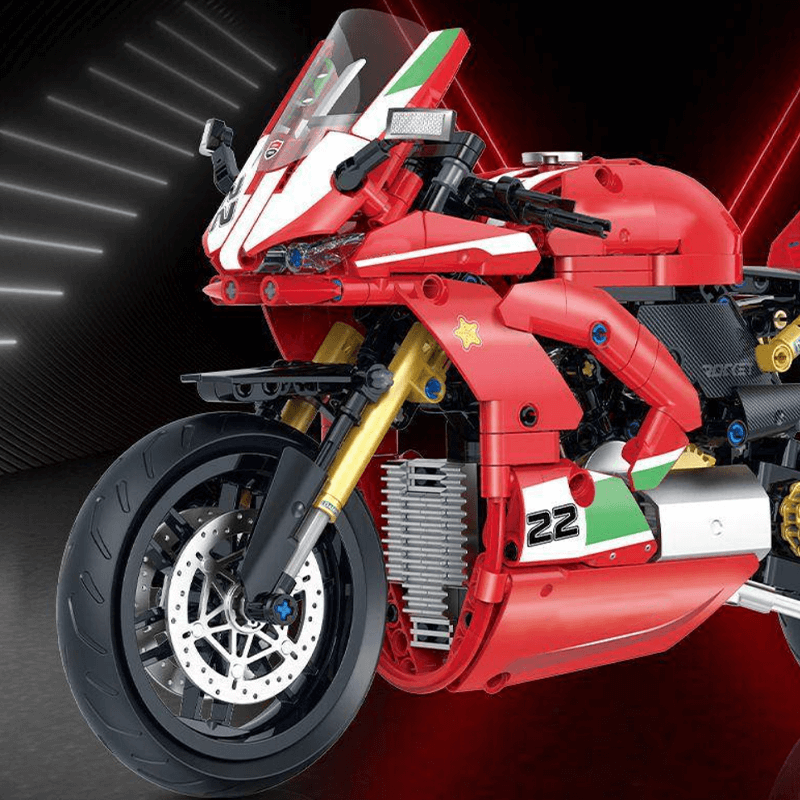 Italian Sport Motorcycle - Building Blocks Set | Power Brickz