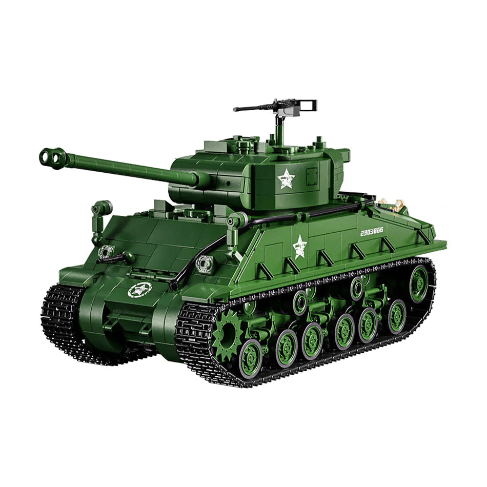 M4 Sherman Battle Tank - Building Blocks Set | Power Brickz