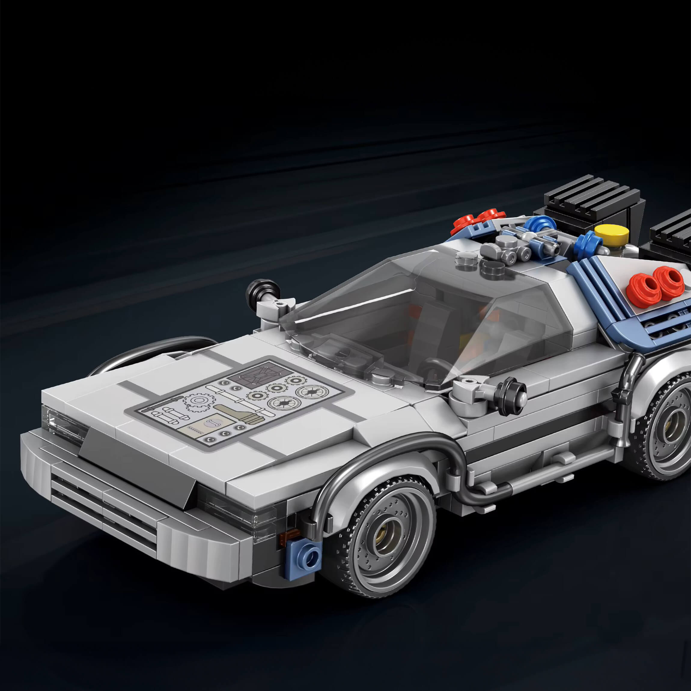 Classic Time Traveling Machine - Building Blocks Set | Power Brickz