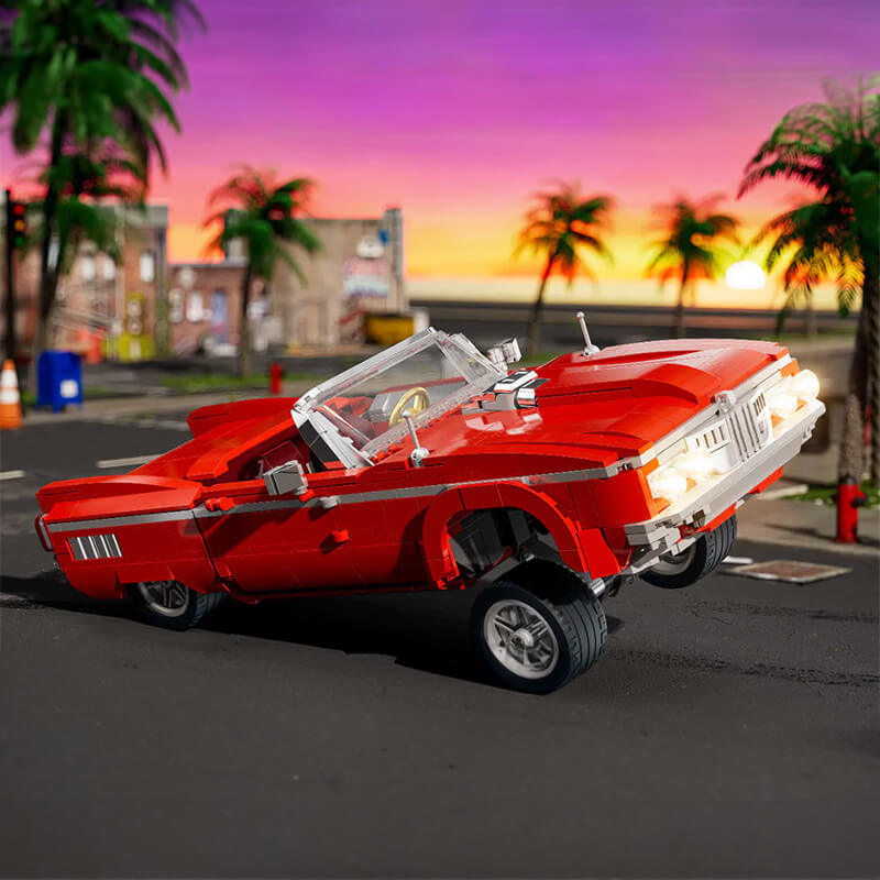 Classic American Lowrider - Building Blocks Set | Power Brickz