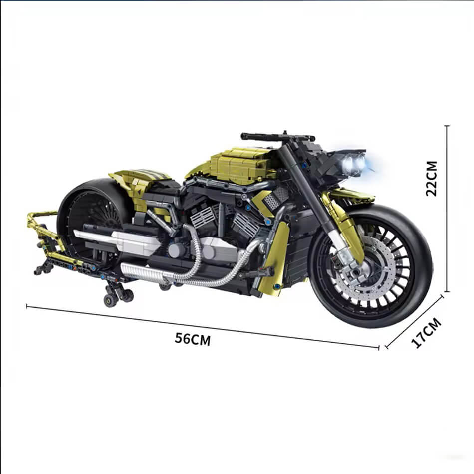 Legendary American Chopper Bike Building Blocks Kit | 2426 Pieces