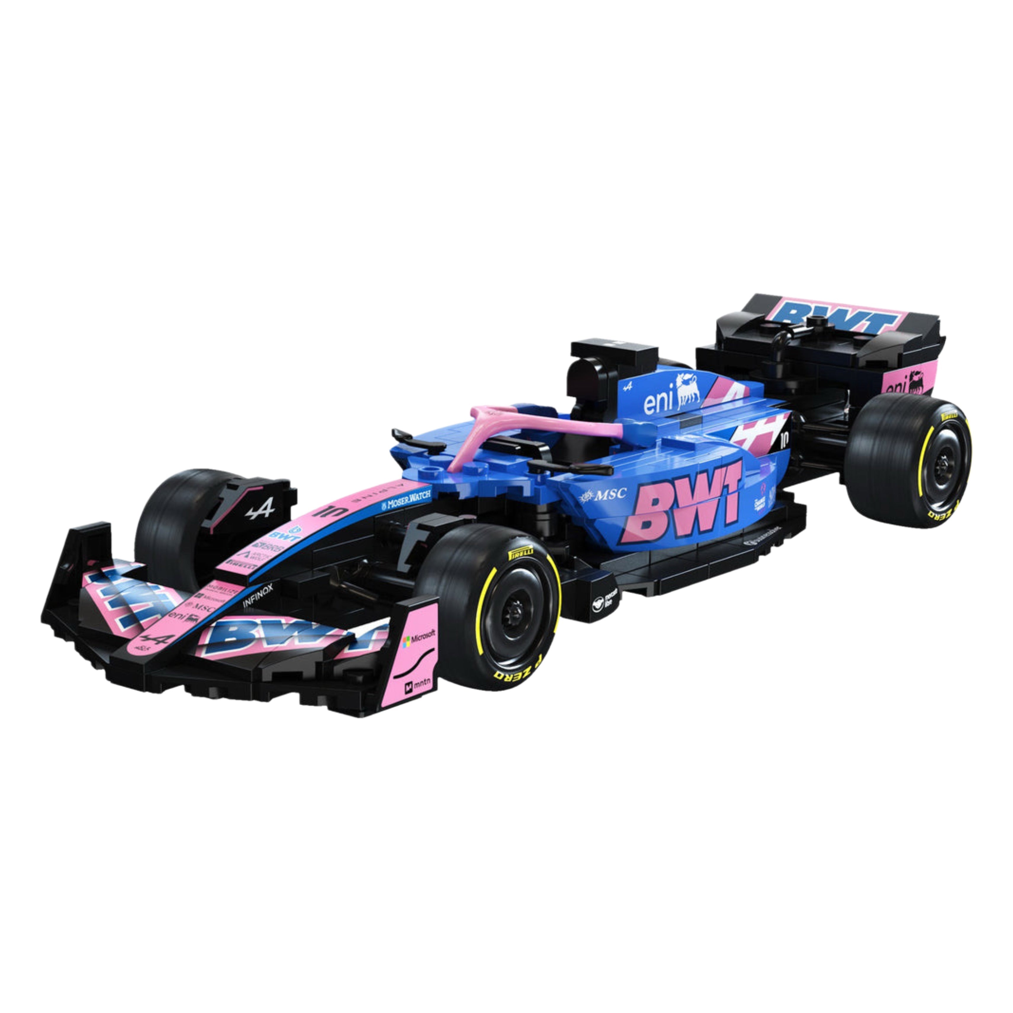 BWT Alpine Formula One Team F1 Car Building Blocks – 302 pieces – Formula 1 race car replica