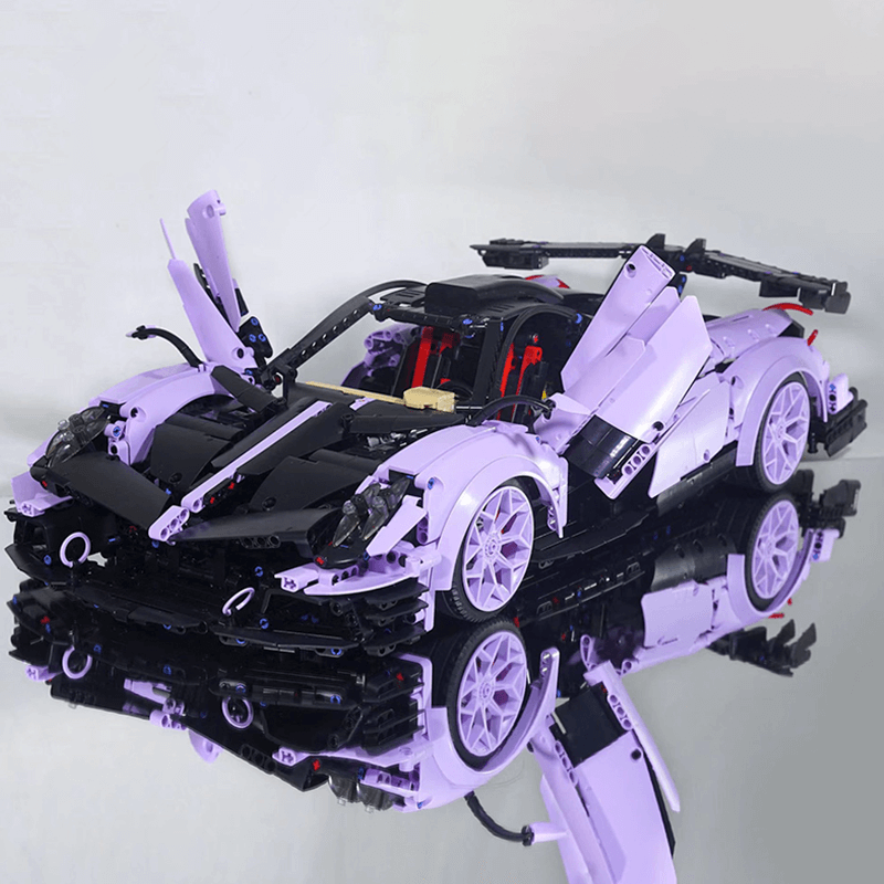 Italian Huayra Hypercar Violet Edition - Building Blocks Set | Power Brickz