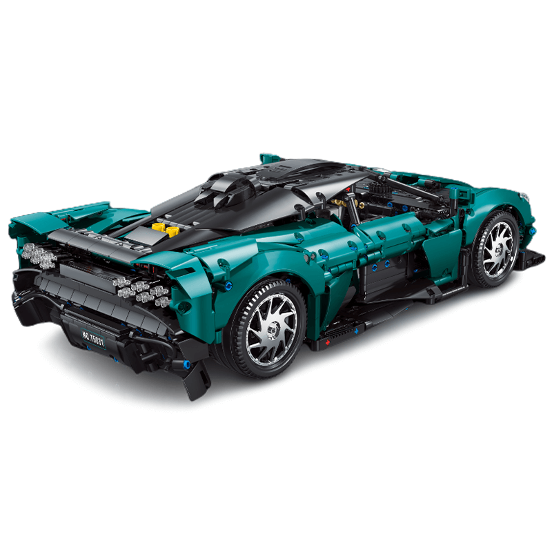 British Valhalla Hypercar Remote Control - Building Blocks Set | Power Brickz