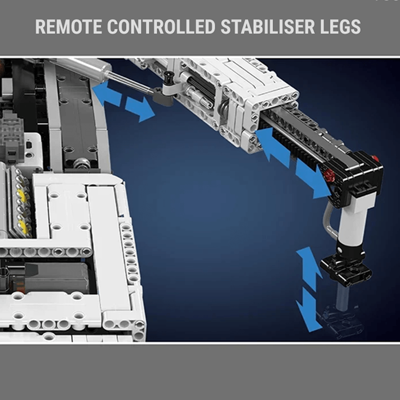 Heavy Duty RC Crane V2 - Building Blocks Set | Power Brickz