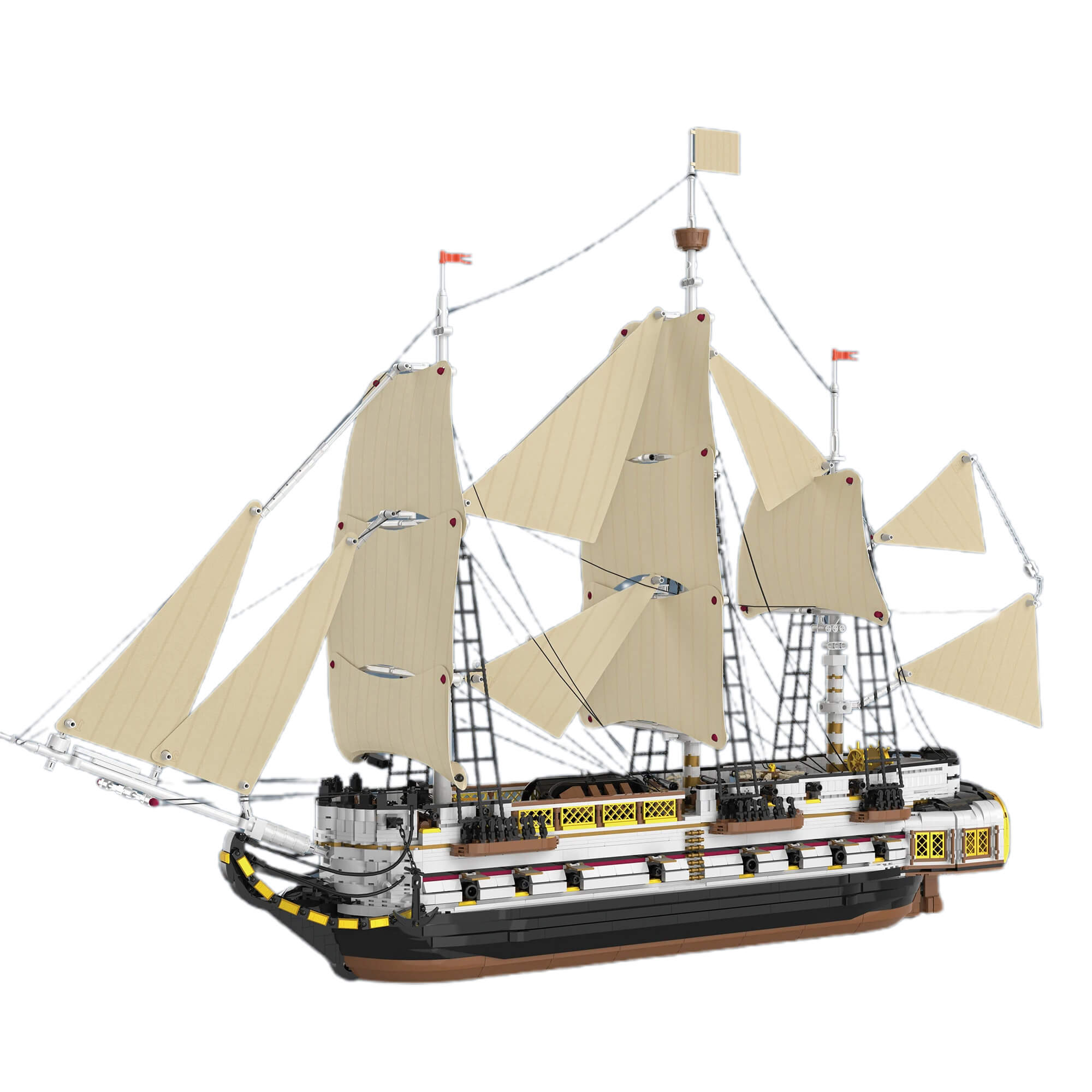 Imperial Era Warship - Building Blocks Set | Power Brickz