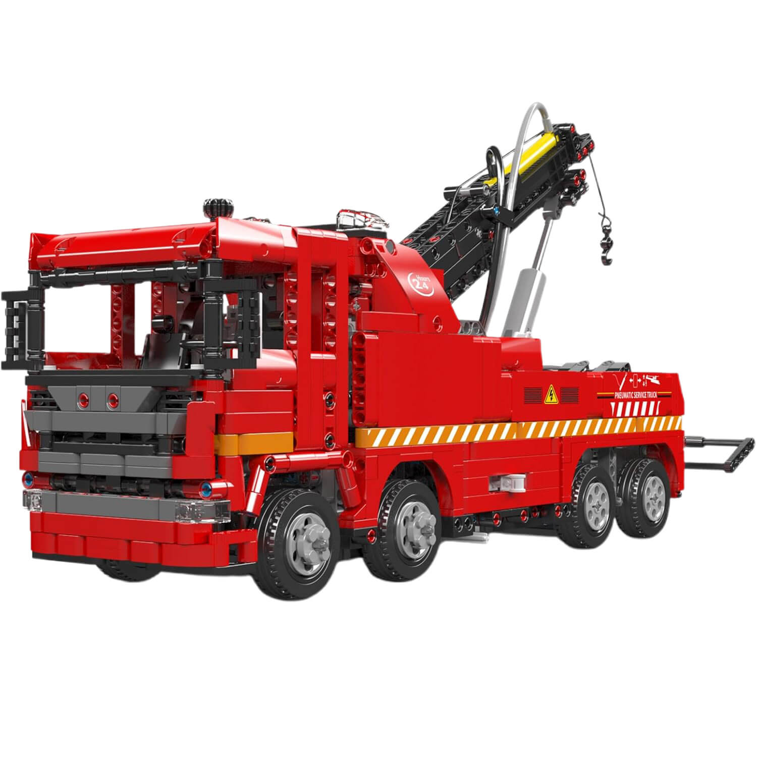 European Pneumatic Tow Truck - Building Blocks Set | Power Brickz