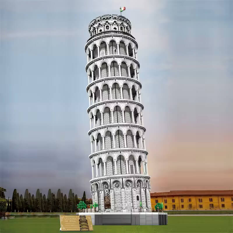 Monumental Tower of Pisa - Ultimate Edition - Building Blocks Set | Power Brickz
