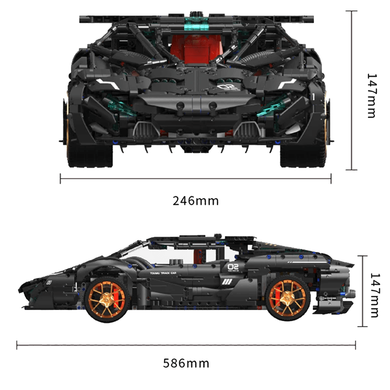 Black Bull SV Concept Remote Control - Building Blocks Set | Power Brickz