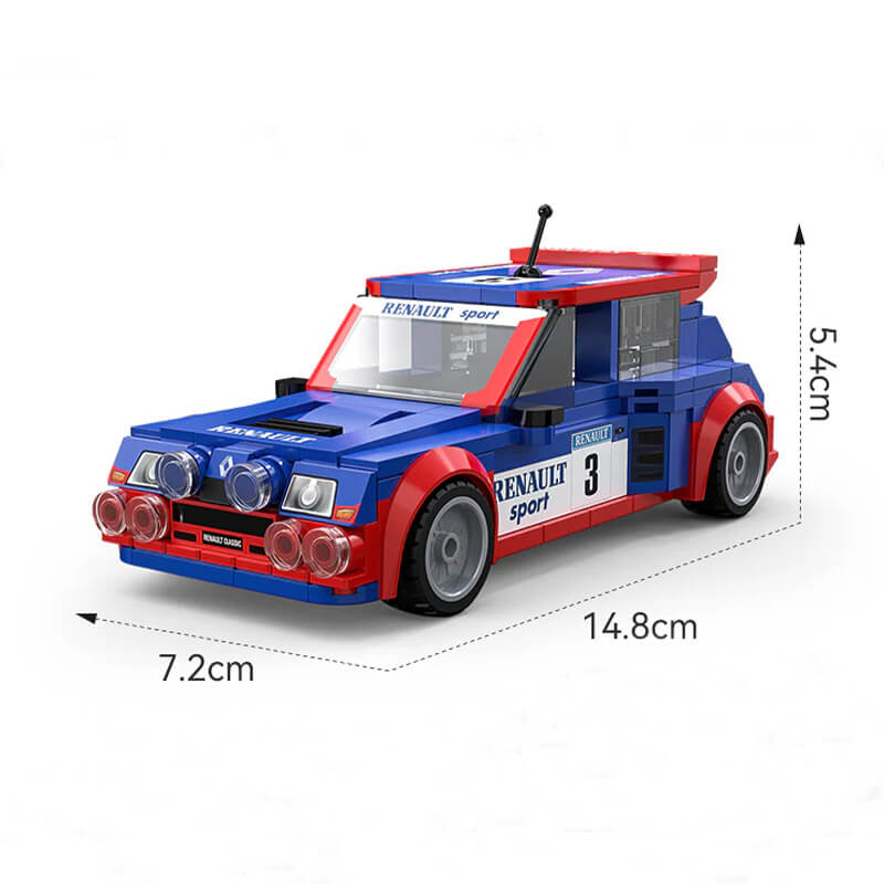 Renault 5 Maxi Turbo Classic Car Building Blocks | 271 Pcs