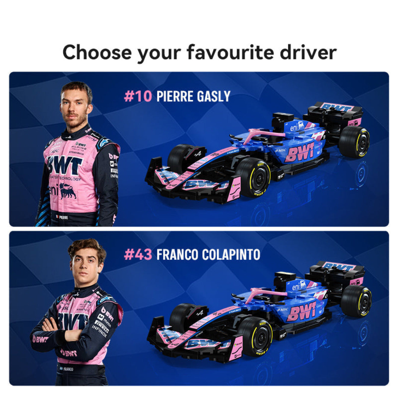 BWT Alpine Formula One Team | 302pcs — view 4 | Power Brickz