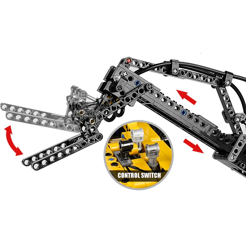 Pneumatic Forklift - Building Blocks Set | Power Brickz