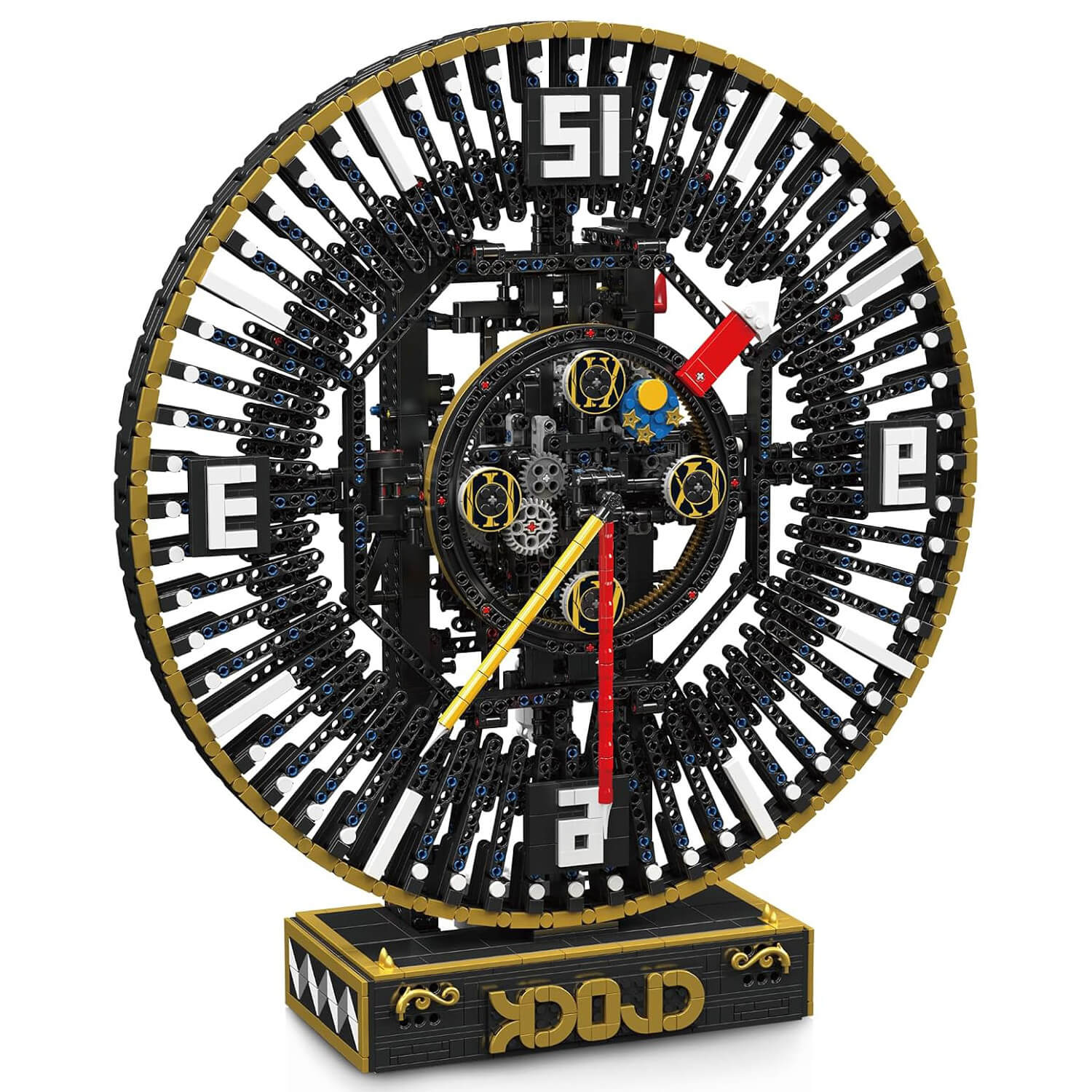 Motorized Steampunk Mechanical Clock - Building Blocks Set | Power Brickz