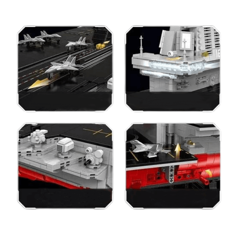 Aircraft Carrier Scale : - Building Blocks Set | Power Brickz