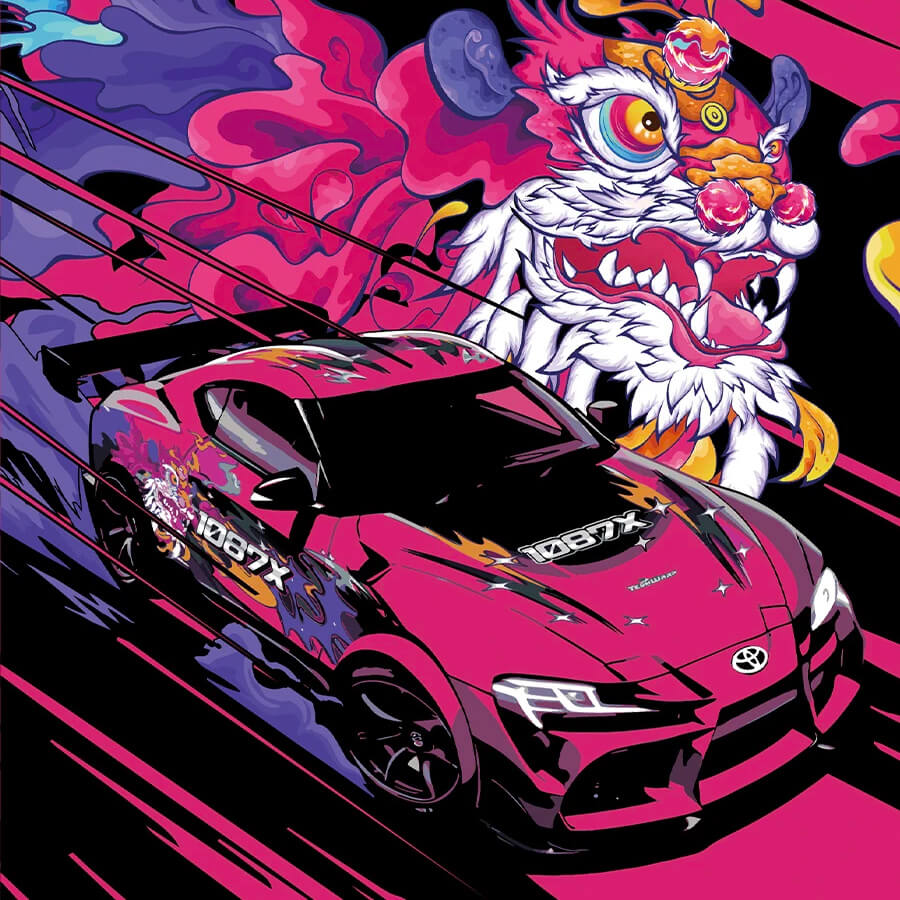 Toyota Supra A - Building Blocks Set | Power Brickz