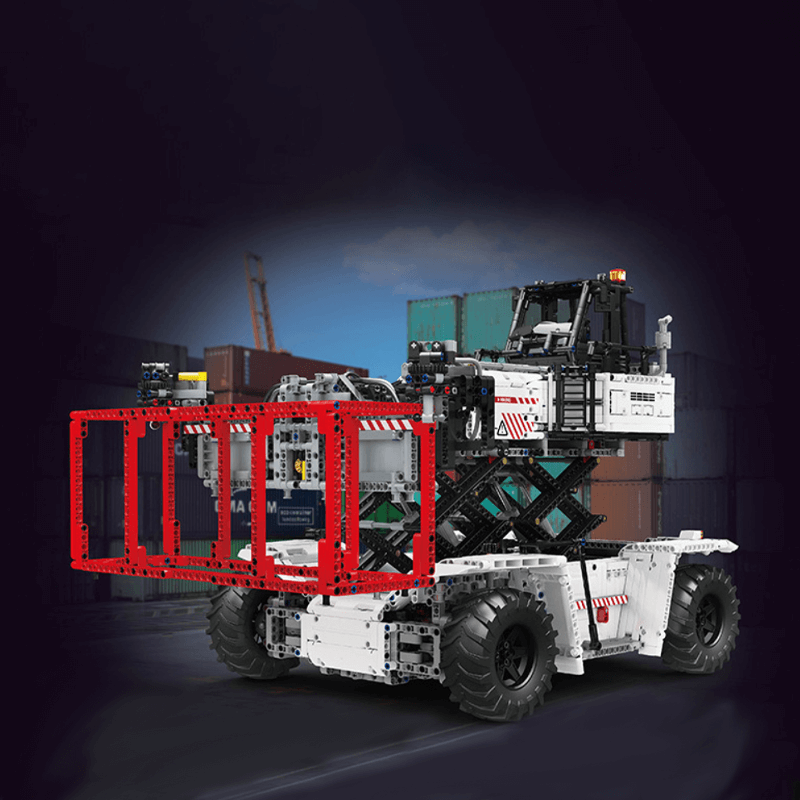 Container Forklift - Ultimate Edition - Building Blocks Set | Power Brickz
