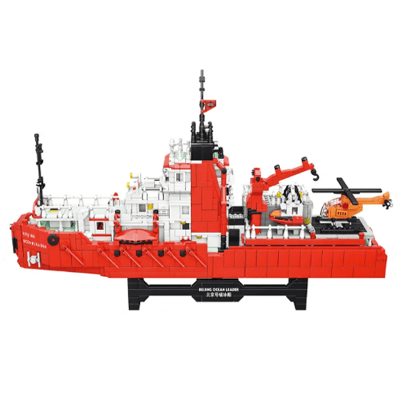 Beijing Ocean Leader Icebreaker - Building Blocks Set | Power Brickz