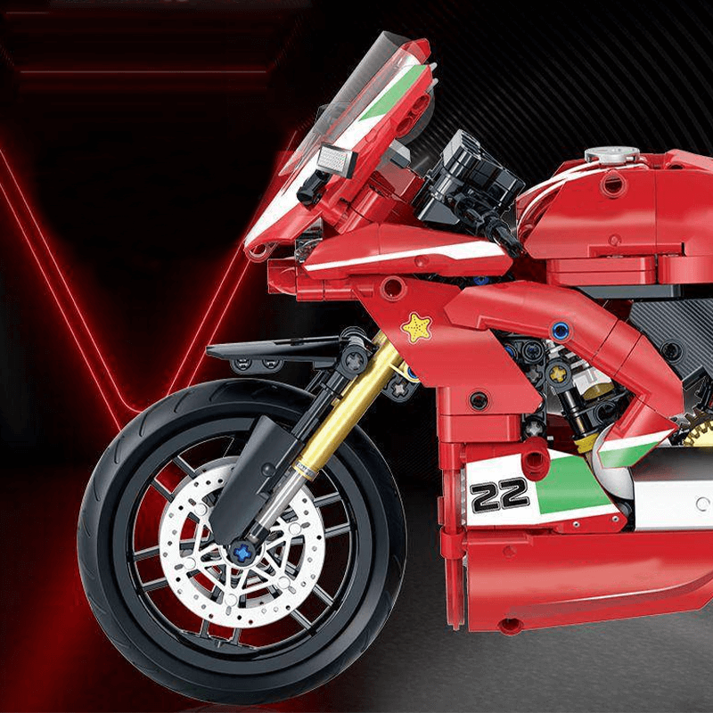 Italian Sport Motorcycle - Building Blocks Set | Power Brickz