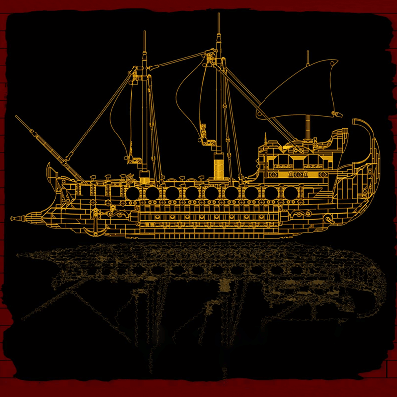 Ancient Viking Warship - Building Blocks Set | Power Brickz