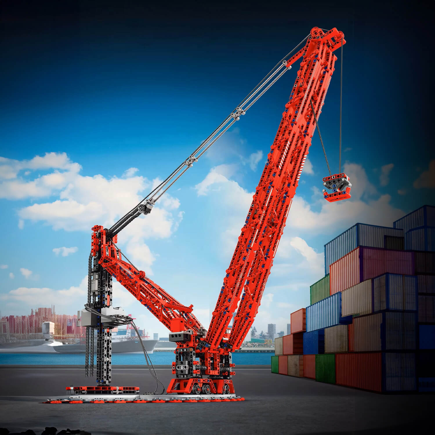 World's Most Powerful Land Crane - Building Blocks Set | Power Brickz