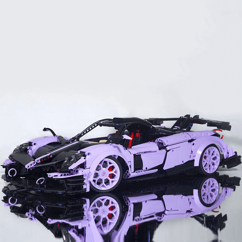 Italian Huayra Hypercar Violet Edition - Building Blocks Set | Power Brickz