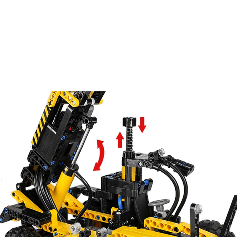 Pneumatic Forklift - Building Blocks Set | Power Brickz