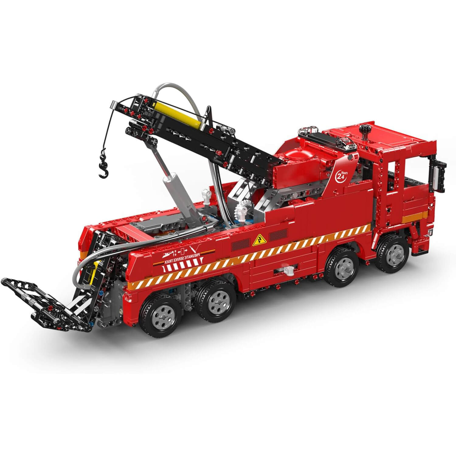 European Pneumatic Tow Truck - Building Blocks Set | Power Brickz