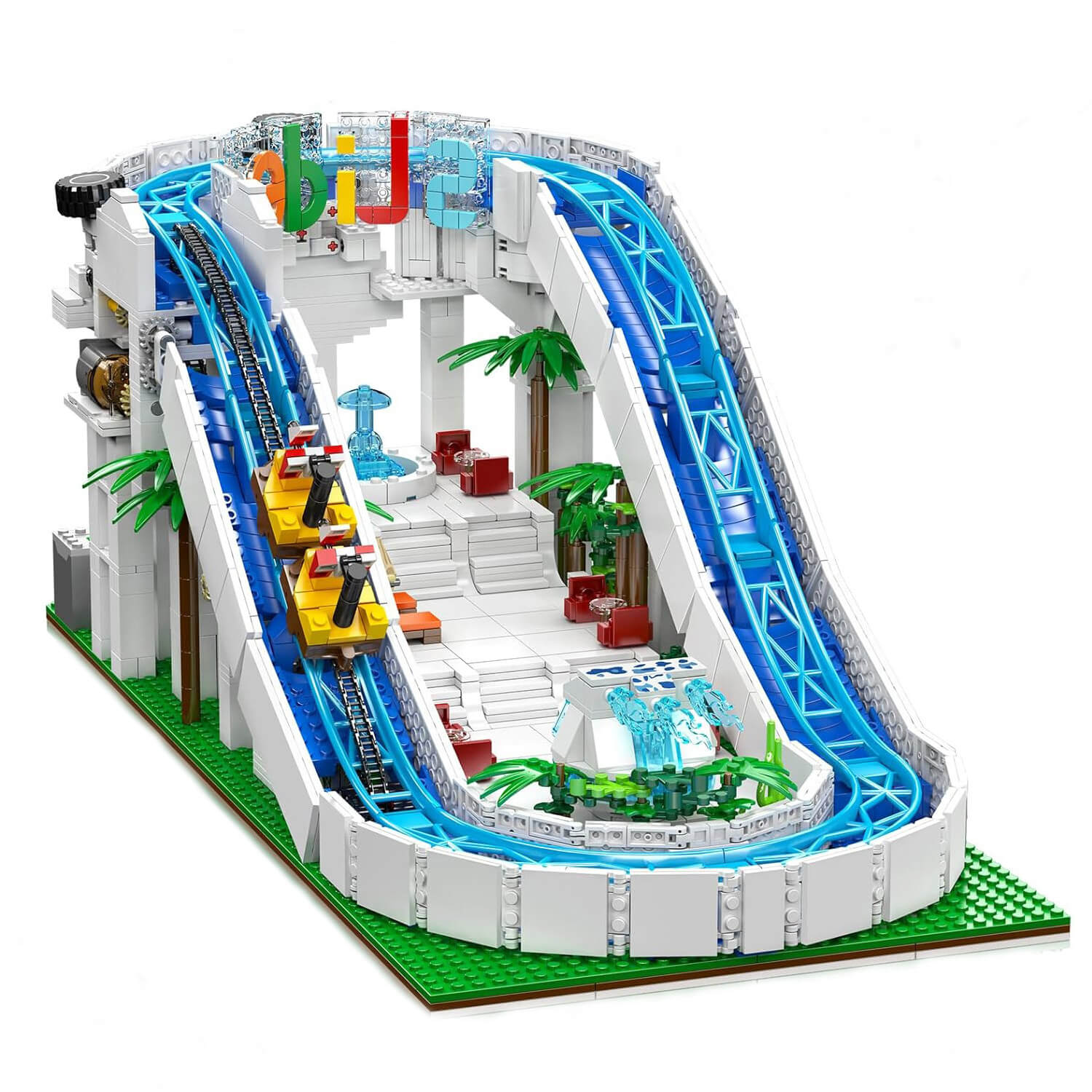 Motorized Water Slide - Building Blocks Set | Power Brickz