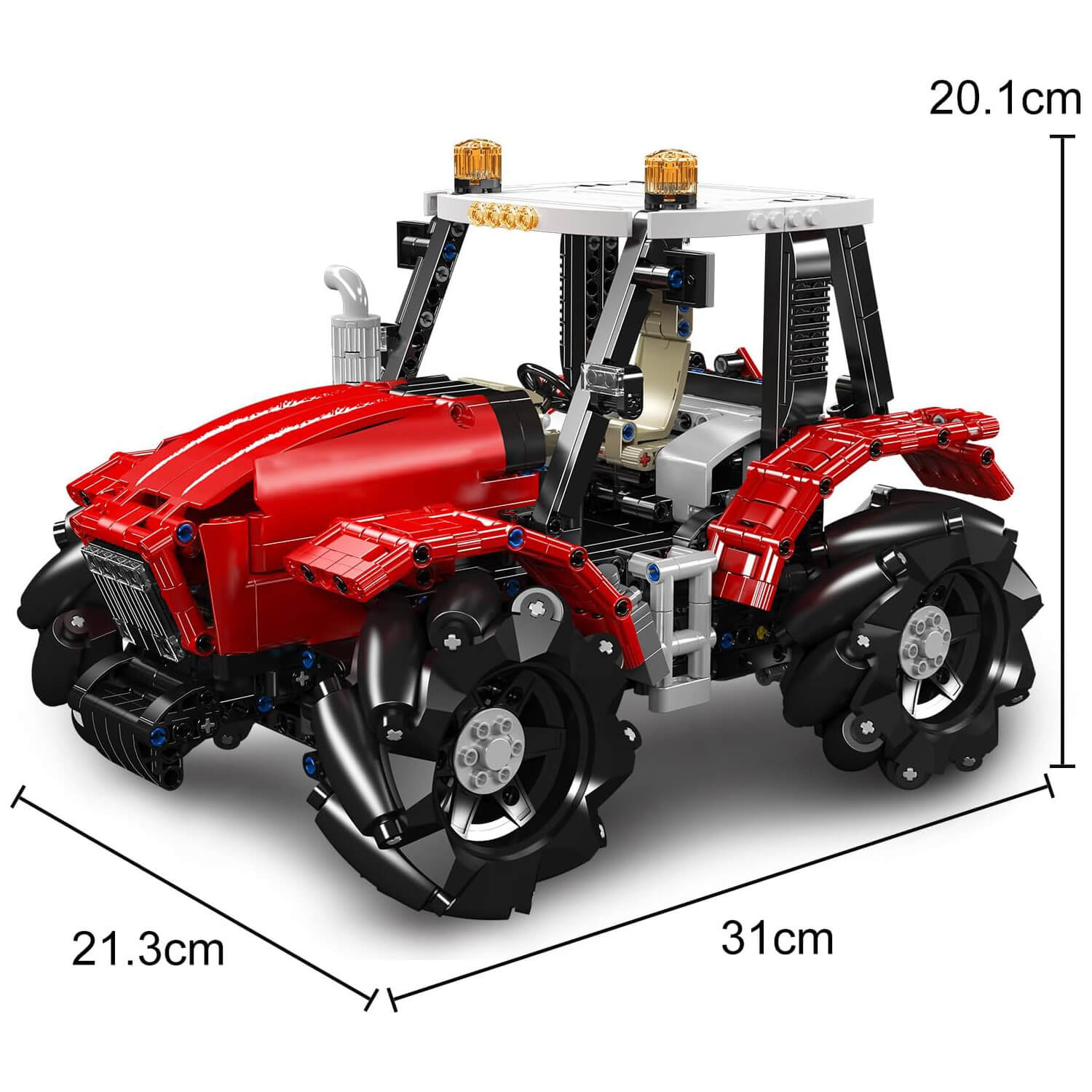 Agricultural Tractor Remote Control - Building Blocks Set | Power Brickz