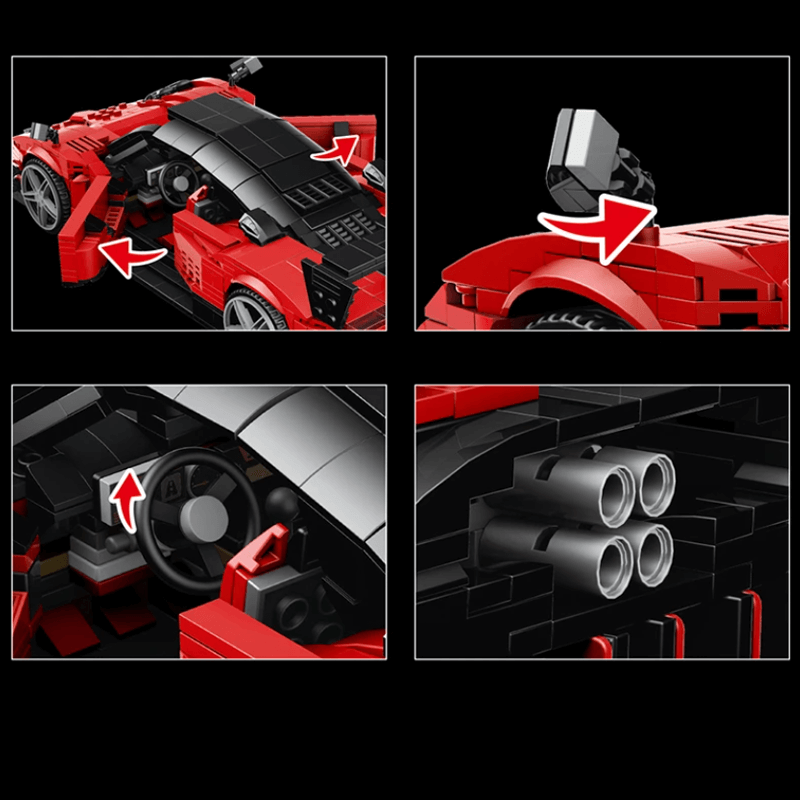Zonda C-S Italian Hypercar - Building Blocks Set | Power Brickz
