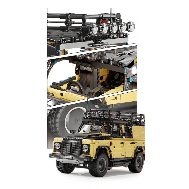Land Rover Defender Safari Edition - Building Blocks Set | Power Brickz