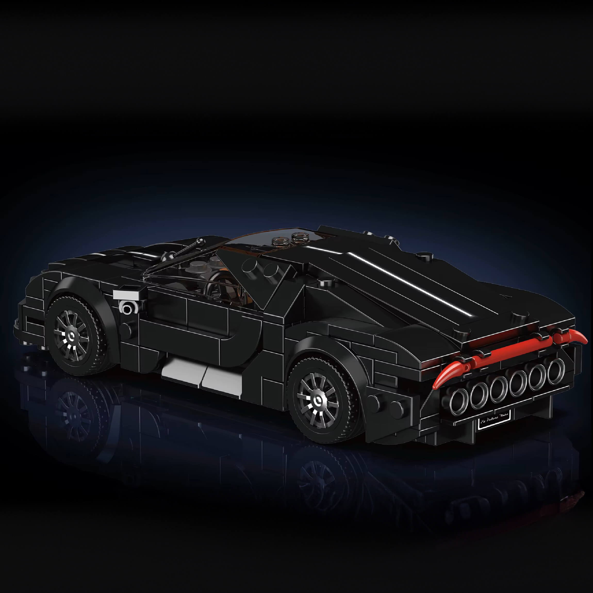 La Voiture Noire Hypercar - Building Blocks Set | Power Brickz