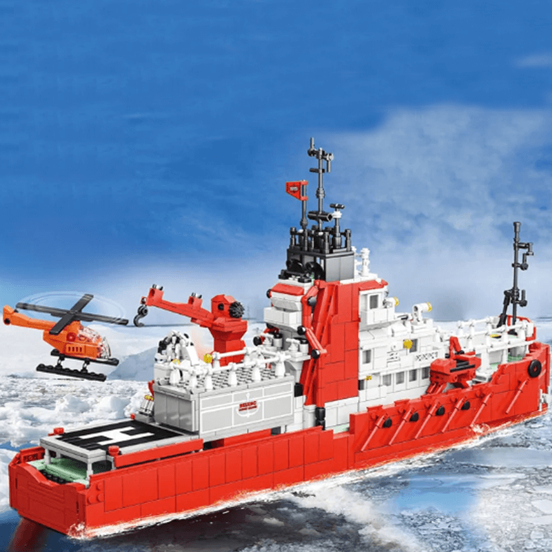 Beijing Ocean Leader Icebreaker - Building Blocks Set | Power Brickz