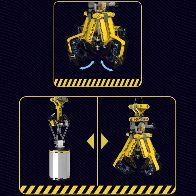 Urban Construction Crane Remote Control - Building Blocks Set | Power Brickz