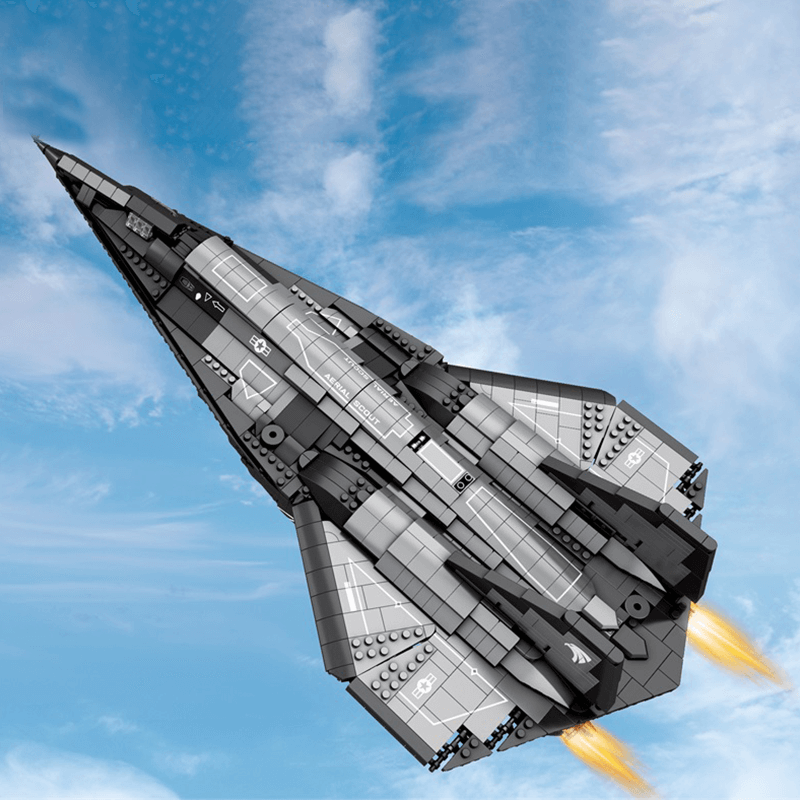 SR-Reconnaissance Aircraft - Building Blocks Set | Power Brickz