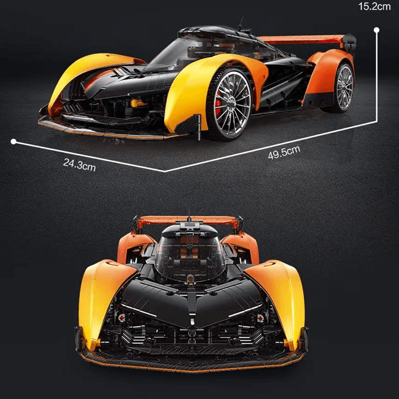 Solus GT British Hypercar - Ultimate Edition - Building Blocks Set | Power Brickz