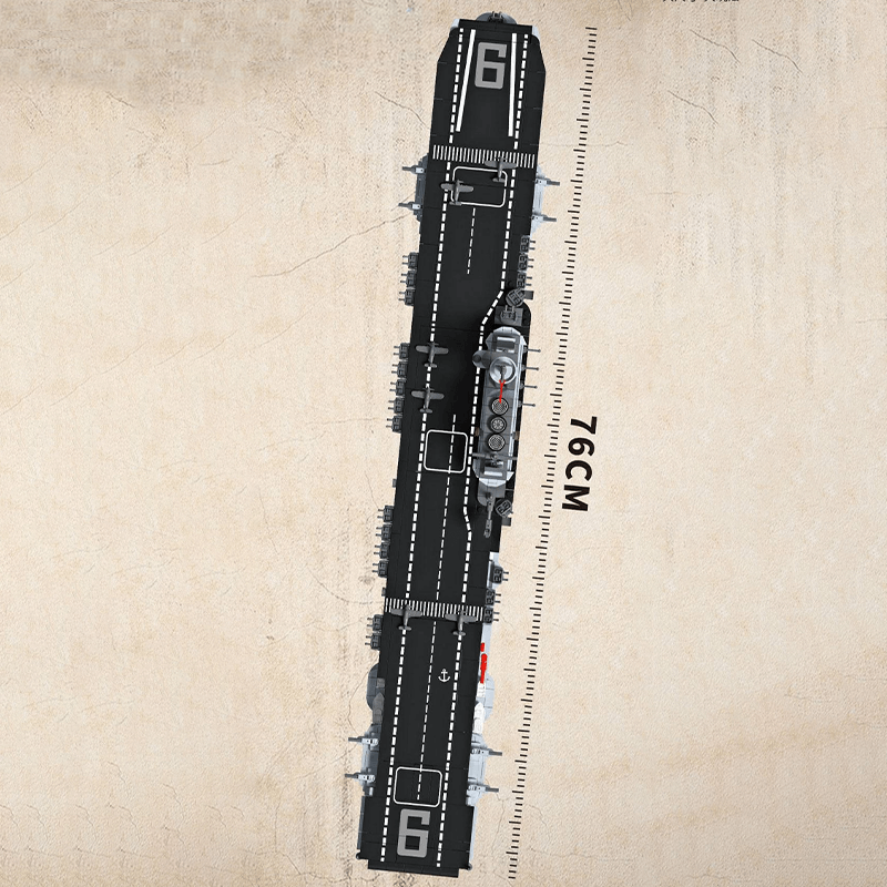 Aircraft Carrier USS Enterprise - Building Blocks Set | Power Brickz