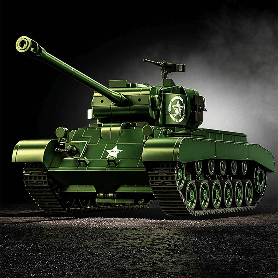 M26 Pershing Heavy Tank - Building Blocks Set | Power Brickz