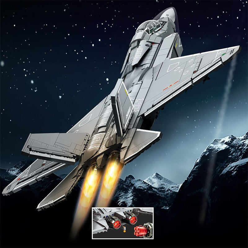 J-Supersonic Fighter Jet - Building Blocks Set | Power Brickz