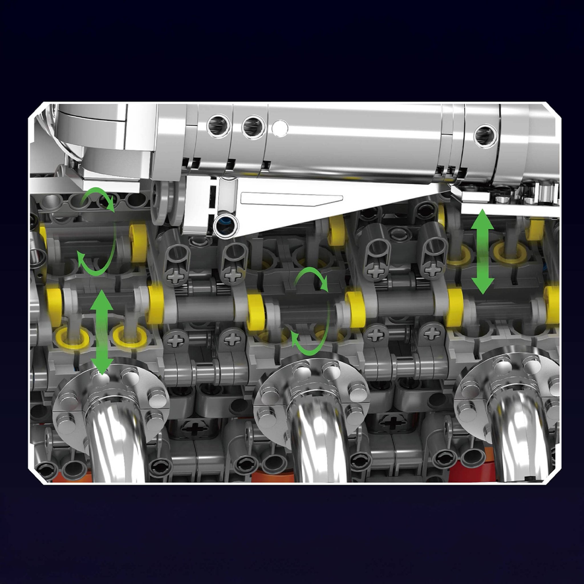 5.5L AMG V8 Engine & Gearbox | 2898pcs - Power Brickz