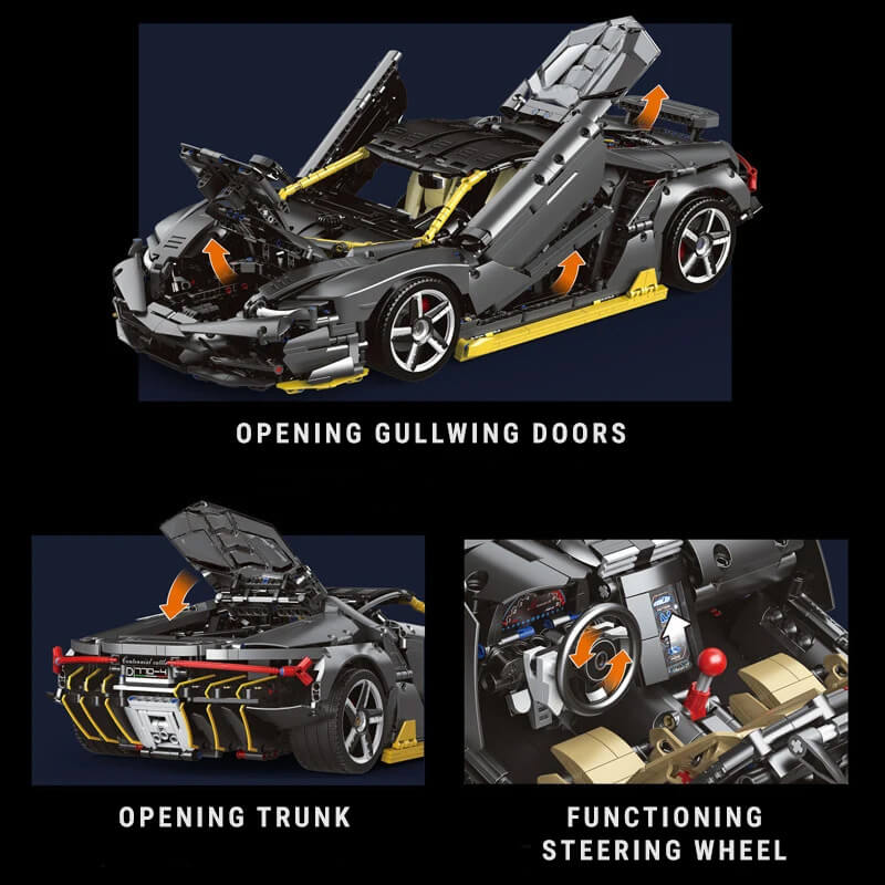 Black VCentenario Limited Edition - Building Blocks Set | Power Brickz