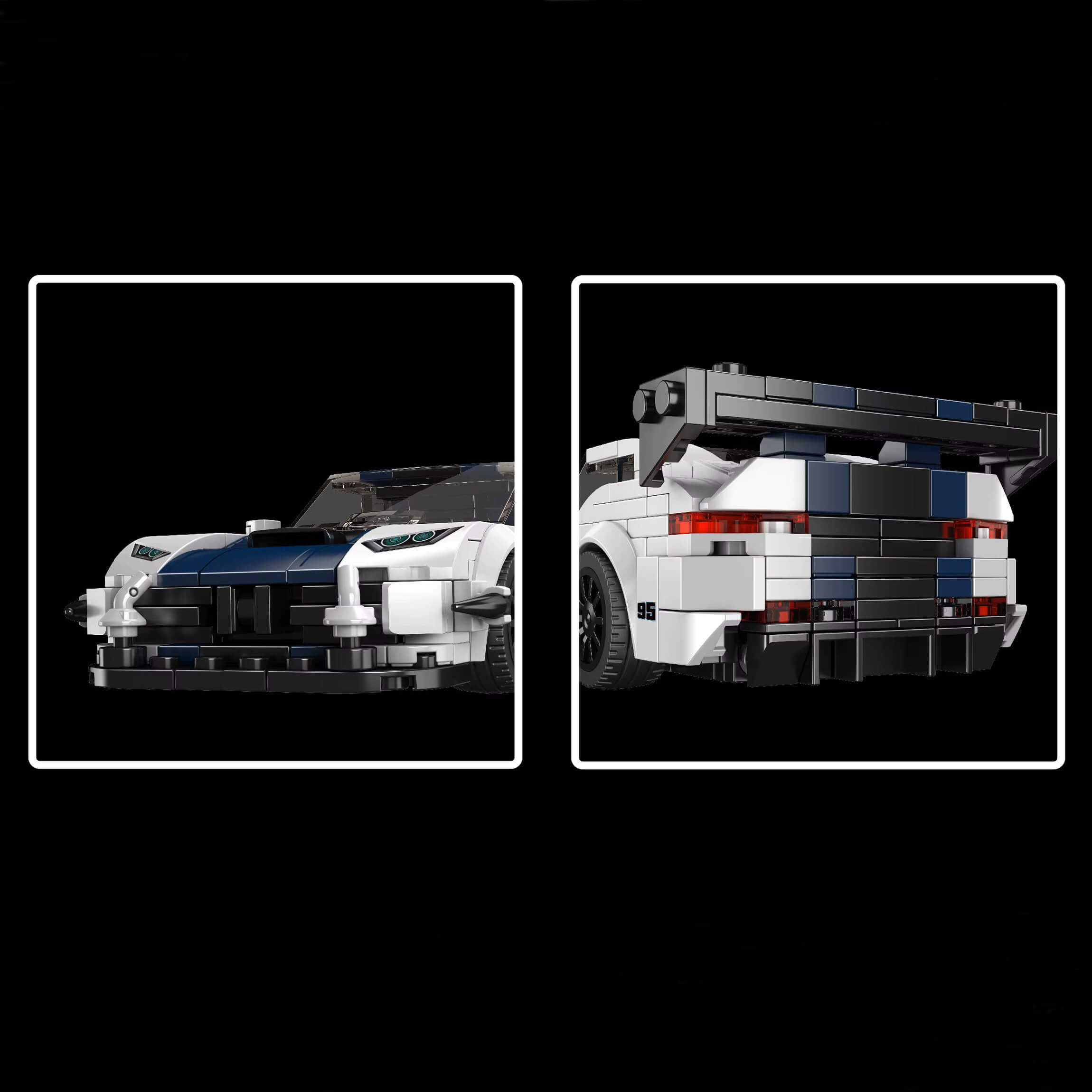 Supercar GTR Safety car - Building Blocks Set | Power Brickz
