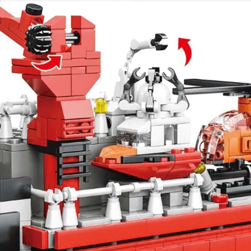 Beijing Ocean Leader Icebreaker - Building Blocks Set | Power Brickz