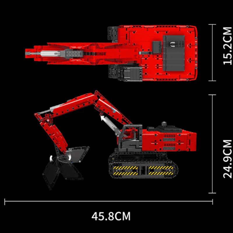 Excavator Remote Control - Building Blocks Set | Power Brickz