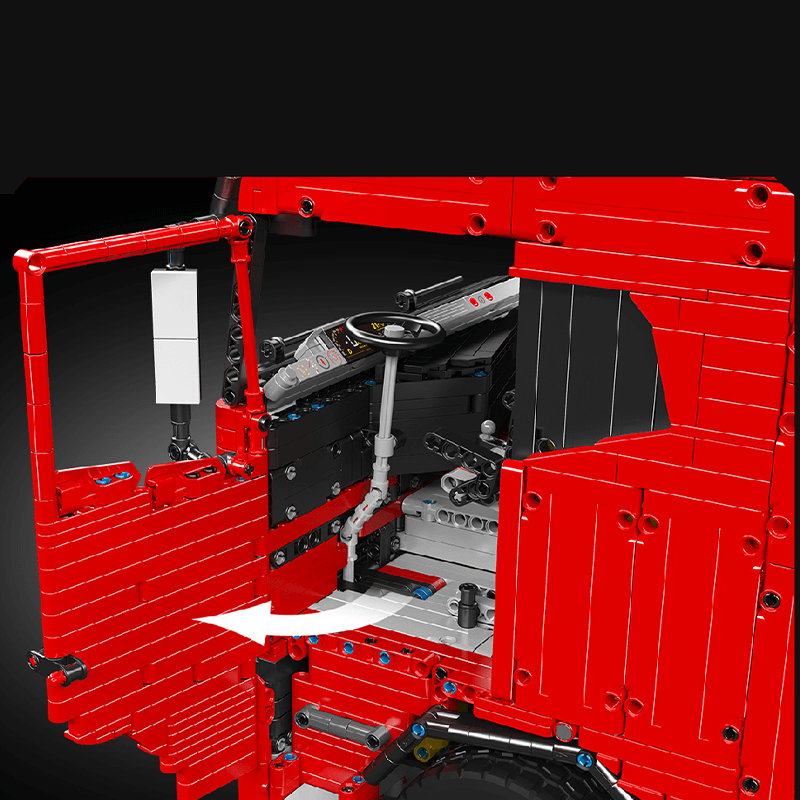 EU Truck With Trailer Remote Control - Building Blocks Set | Power Brickz