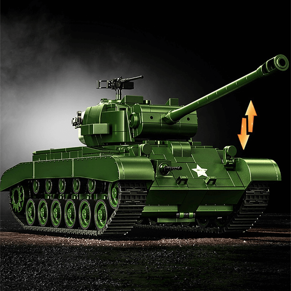 M26 Pershing Heavy Tank - Building Blocks Set | Power Brickz