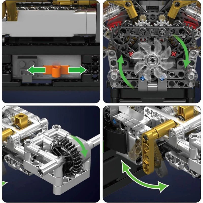6.5L V12 N/A Valkyrie Engine Kit | 973pcs - Power Brickz