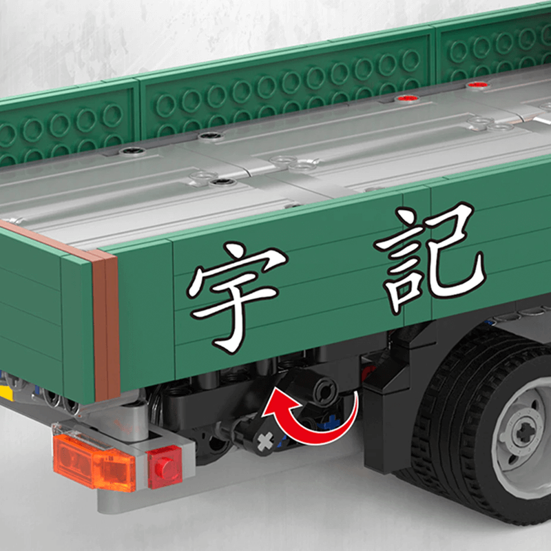 Truck With Crane Remote Control - Building Blocks Set | Power Brickz