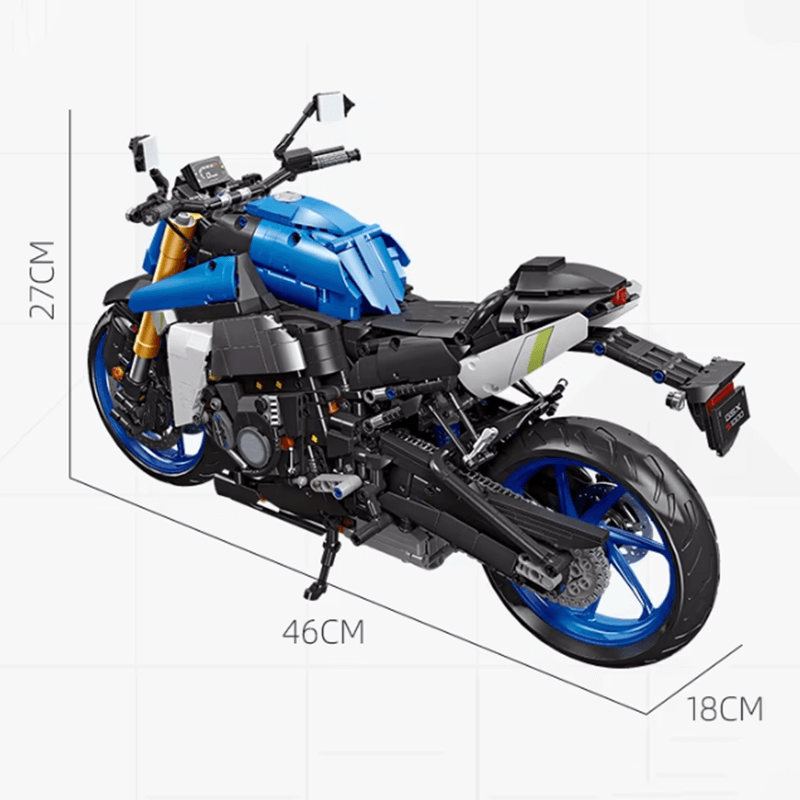 Japanese Sport Motorcycle - Building Blocks Set | Power Brickz